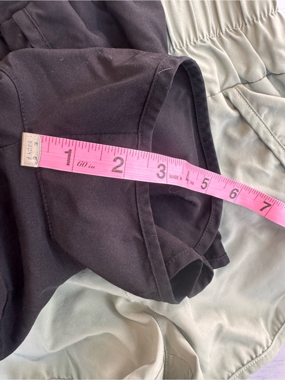New In S High Rise Athletic Shorts 3 Pack Black Purple Sage with lining Stretch - Picture 3 of 9